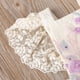 thumbnail image 2 of Mono de encaje para niña bebé, mono de algodón de una pieza con mangas cortas y bordado floral para bebé, 2 of 8