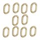 thumbnail image 5 of 10x Anillos Ovalados Con Resorte Mosquetón Resorte Llavero Hebilla Empuje Gancho Dorado, 5 of 5