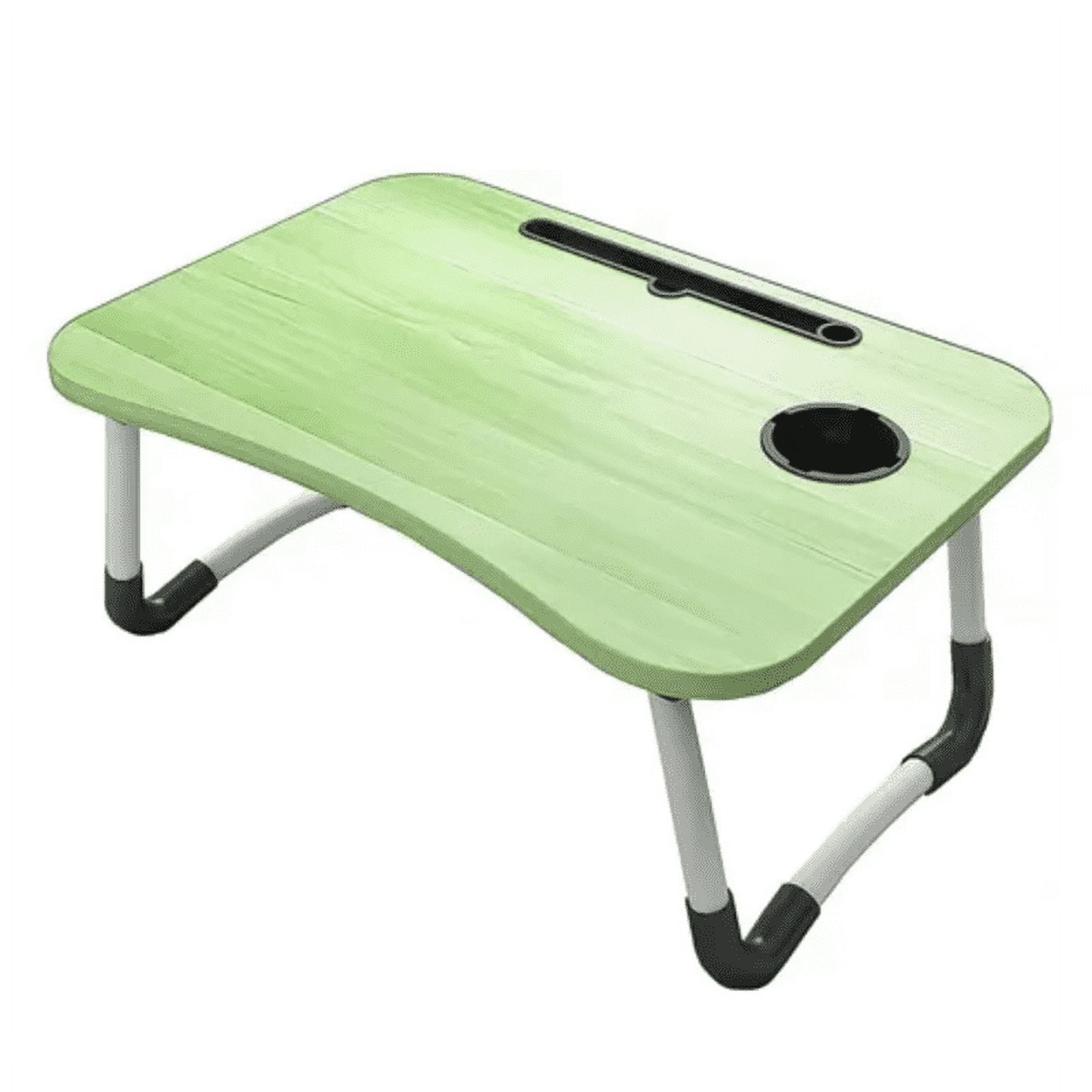 Genérico - Mesa Plegable Para Cama Y Notebook Multifuncional De Madera Verde