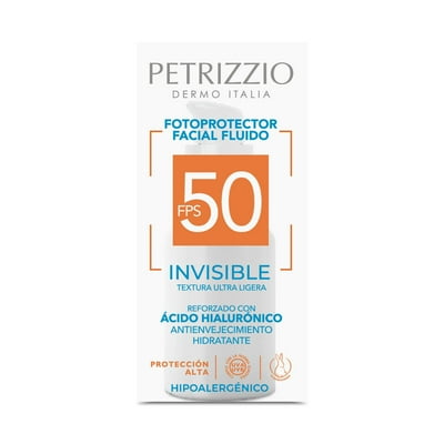 Protector Solar Rostro Invisible Fps50 40 Ml Petrizzio Dermo