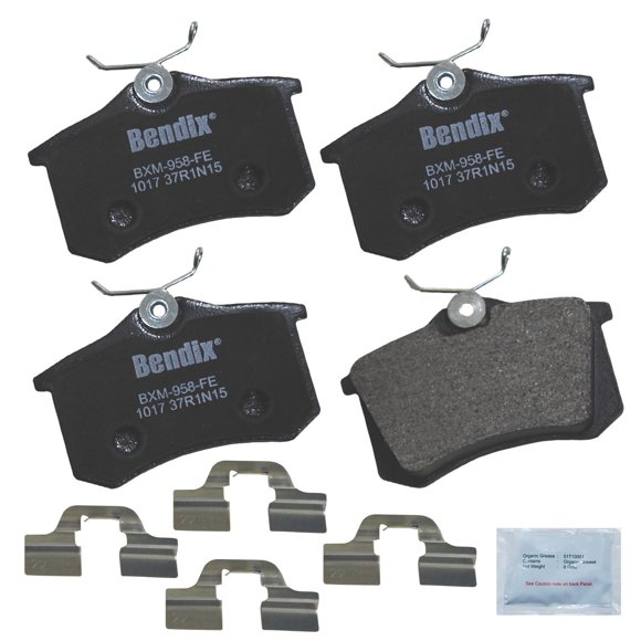 Pastillas de freno traseras semimetálicas Bendix Priority1 CFM1017