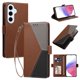 thumbnail image 2 of Funda Cartera Tricolor para Samsung Galaxy S26 FE con Soporte, Marrón, 2 of 6