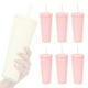 thumbnail image 1 of Pack De 6 Vasos Rosa Plastico Tipo Starbucks Con Bombilla Y Tapa, 1 of 5