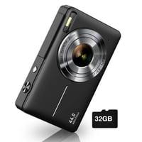 Cámara Digital Camkory Fhd 1080P 44 Mp Con Tarjeta Sd De 32 Gb Con Zoom 16X