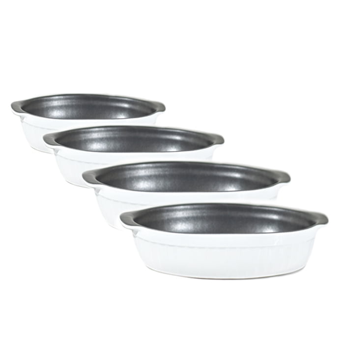 Genérico - Set 4 Fuente De Cerámica Tipo Gres - Atk-023