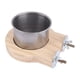 thumbnail image 4 of Soporte De Madera Para Pájaros, Plato De Alimentación Para Pájaros, Bandeja De Comida Para Periquitos, Accesorios Para Jaula, 9,2 Cm X 10cm, 4 of 5