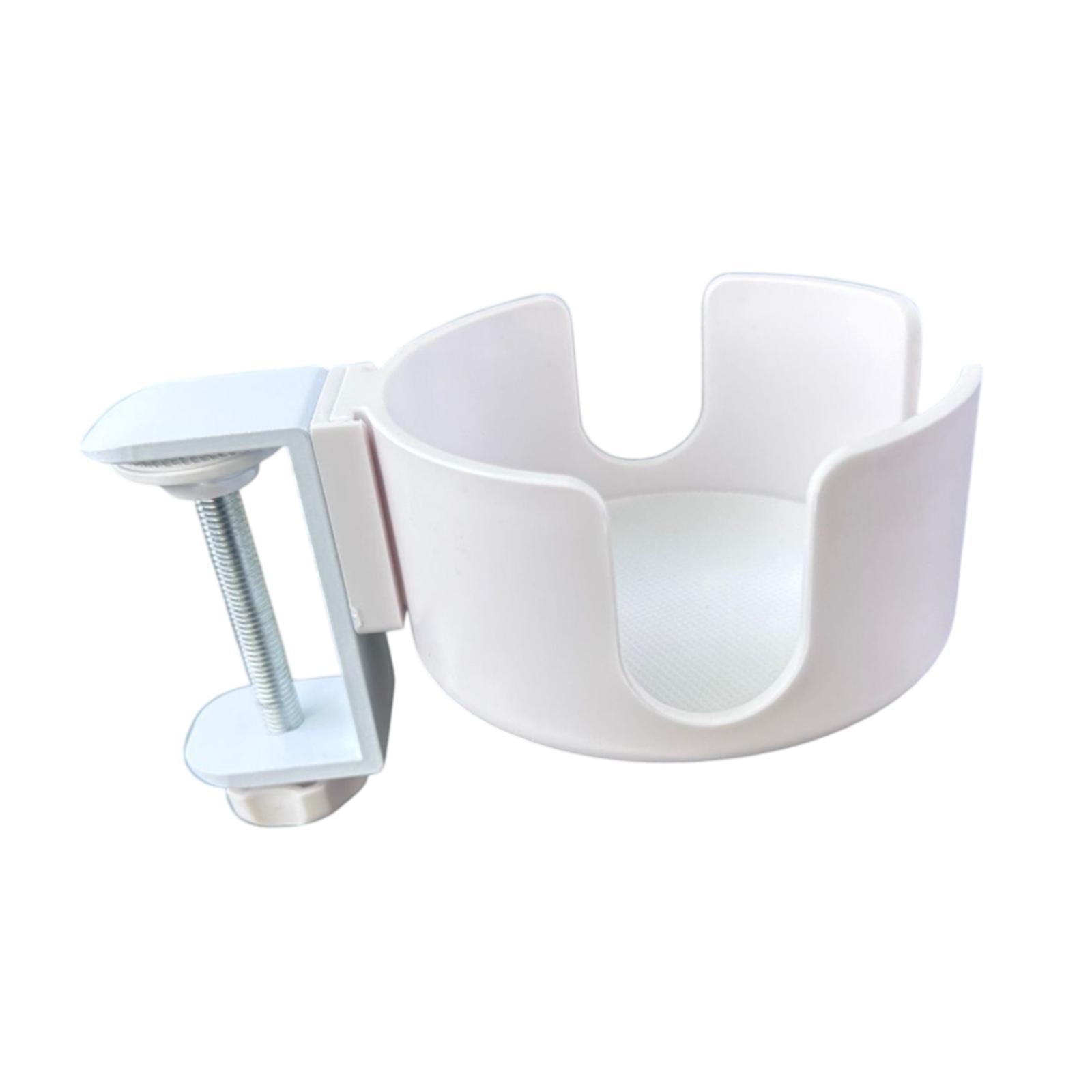 Magideal - Portavasos De Escritorio, Organizador De Mesa, Fácil Instalación, Accesorios De Escritorio Para Juegos, Soporte De Exhibición Con Clip Para Mesa Para Blanco