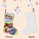 thumbnail image 3 of Slumberkins Tema: Calcetines de Navidad, fino lino blanco para colgar en escaleras y chimenea, decoración navideña para el hogar, regalo de Navidad.54cm×38cm, 3 of 5