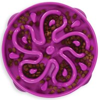 Comedero Para Perros Slow Feeder Outward Hound Fun Feeder Slo Bowl, Color Morado