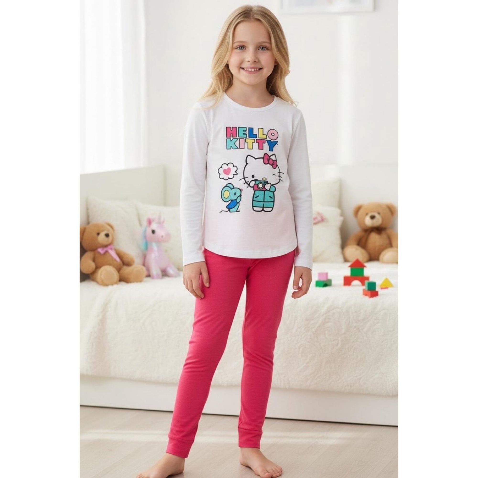 Pijama Niña Hello Kitty Beige 3