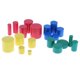 thumbnail image 1 of mini familia de material de madera montessori set cilindro knobless, 1 of 3