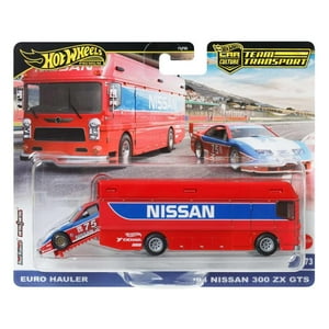 Toy Hot Wheels Team Transport Nissan Euro Hauler Con 300 Zx Gts Del 94 A Escala 1:64
