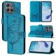 thumbnail image 1 of Funda cartera mariposa para Motorola Moto G17 Power con soporte y ranuras para tarjetas Azul, 1 of 6