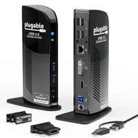 Plugable - Estación De Acoplamiento Ud-3900 Usb 3.0 Dual Hdmi Windows/Mac