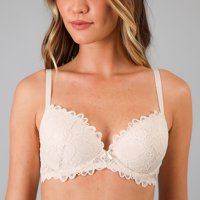 Sosten Copas Push Up Encaje Flor Flores Mujer 13504-135