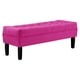 thumbnail image 2 of Banqueta Wood 2c Felpa 00 Fucsia, 2 of 4