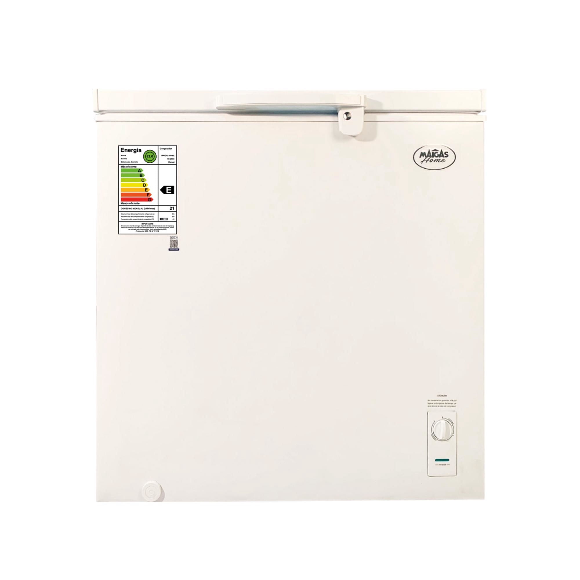 Maigas - Freezer Horizontal 203 Litros Congelador Horizontal Dual Tapa Dura 203 Lts Blanco