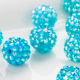thumbnail image 2 of suxuMhao Cuentas de Resina Multicolor con Pedrería Al por Mayor Cuentas Redondas con Pavé 8mmx10mm Cuentas para Pulsera para Hacer Joyería Manualidades Cuentas de Bola de Discoteca 50 Piezas Cuentas, 2 of 2