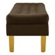 thumbnail image 3 of Banqueta Wood 2c Felpa 01 Chocolate, 3 of 4