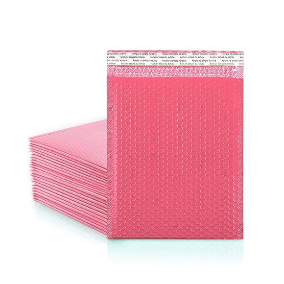 Sobre de burbujas acolchado Koja 13 × 22 cm, paquete de 50, rosa