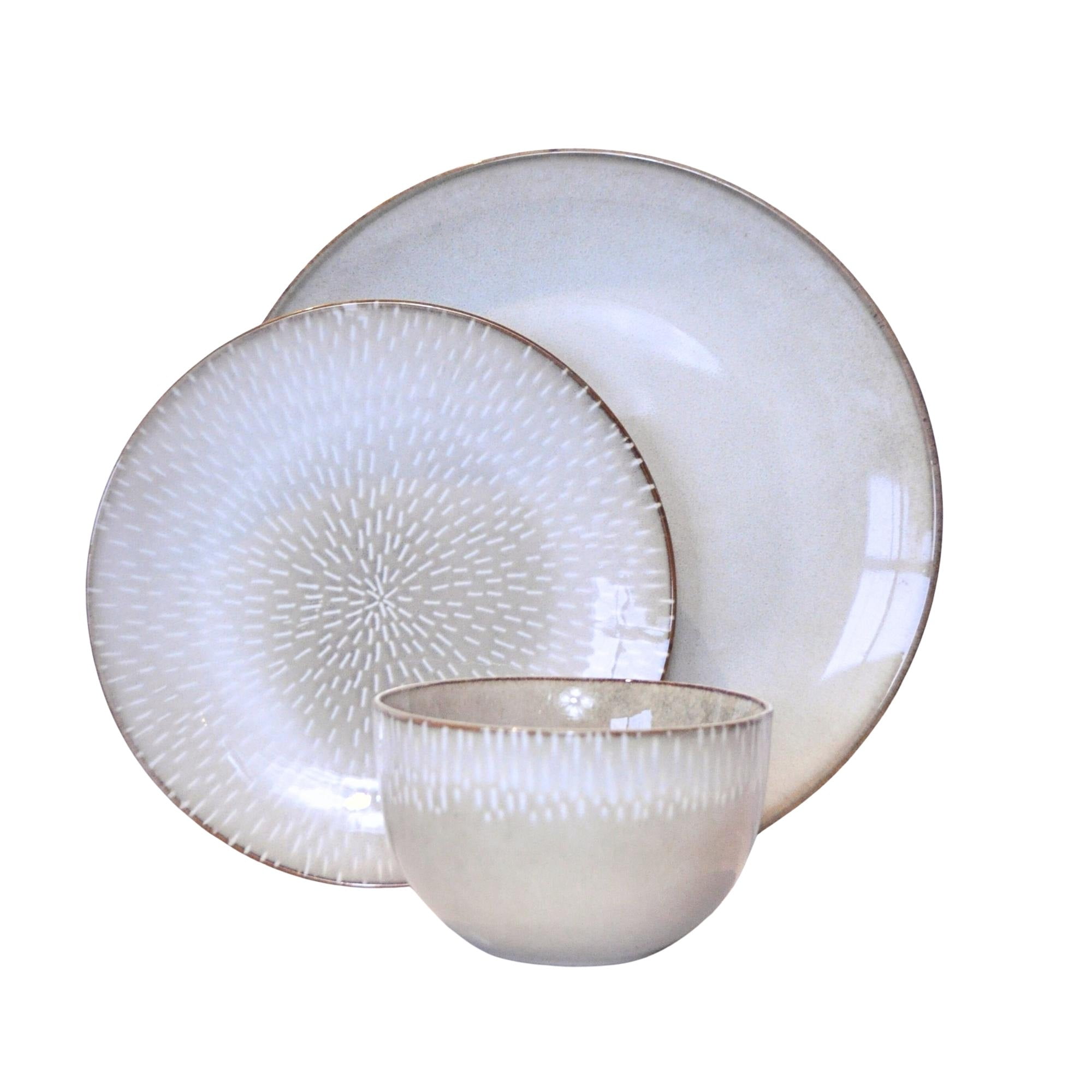 Decoexpress - Juego De Loza 18 Piezas Vajilla Cerámica Palermo