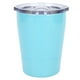 thumbnail image 1 of Taza de café compacta de acero inoxidable de 8 oz, taza de agua portátil con tapa para el hogar, viajes y camping, 1 of 8