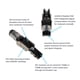 thumbnail image 5 of Conectores RJ45 VARICONN Cat6A blindados sin herramientas (paquete de 4), 5 of 6