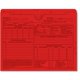 thumbnail image 1 of Carpetas de trabajo AUTO BODY TOOLMART 29 cm rojo (paquete de 25), 1 of 3