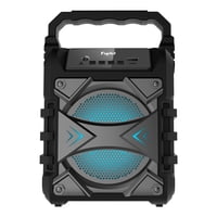 Fujitel - Parlante Bt 5W 4/Fm/Tf/Usb/ Mic/Tws/ Luces Negro