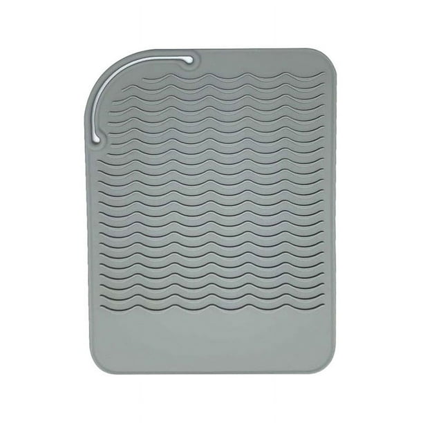1pc Silicone Heat Resistant Mat, Hair Straightener Flat Iron Curling Ironing Mat
