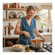 thumbnail image 4 of Delantal Tipo Chaleco Para Mujer Mandil De Cocina Con Bolsillos, 4 of 4