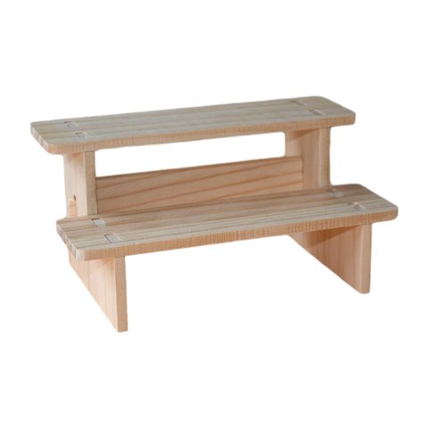 Ioensy - Elevador De Exhibición De Madera Soporte Elevador De Exhibición De Madera Para Figuras De Postre Conutertop 2 Capas 30 Cm