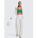 thumbnail image 3 of Sujetador deportivo CRZ YOGA Butterluxe para mujer, acolchado en la espalda en Y, verde, 3 of 4