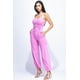 thumbnail image 4 of Saronite Mono Casual Suave de Algodón Lavado Liso con Tobillo Ajustable, Rosa (para Mujer), 4 of 4