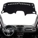 thumbnail image 1 of Cobertura para tablero KEYOOG para Jeep Renegade 2015-2023 negra, 1 of 8