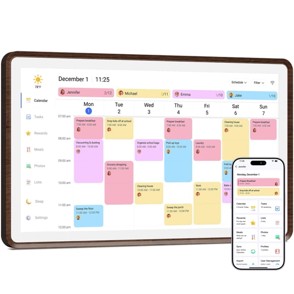 Calendario Digital Dragon Touch 39 cm Planificador Familiar