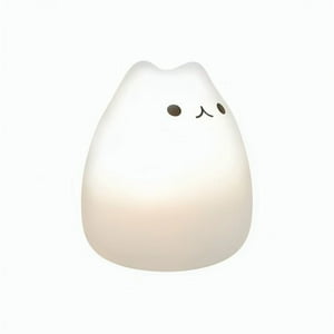 Genérico - Lámpara De Noche De Silicona Led Rgb Squishy Gatito