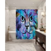 Mylhogar - Cortina De Baño Tela Género + Forro Impermeable