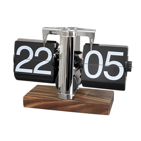 Magideal - Reloj Flip Desk Página Automática Digital Reloj Para La Oficina Del Dormitorio