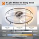 thumbnail image 3 of Ventilador de Techo Addlon de 24 Pulgadas de Bajo Perfil con Luz LED y Control Remoto, 3 of 3