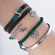 thumbnail image 2 of Set de regalo de pulsera Bioworld Harry Potter Slytherin, paquete de 4, 2 of 4