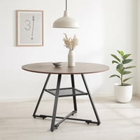 Pandalino - Mesa De Comedor Redonda Clifton D120 Cm | Diseño Industrial Rústico