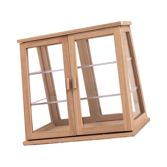 1:6 1:12 Modelo De Vitrina De Galletas Para Edificio Arquitectónico Modelo Tren Madera De Cerezo A