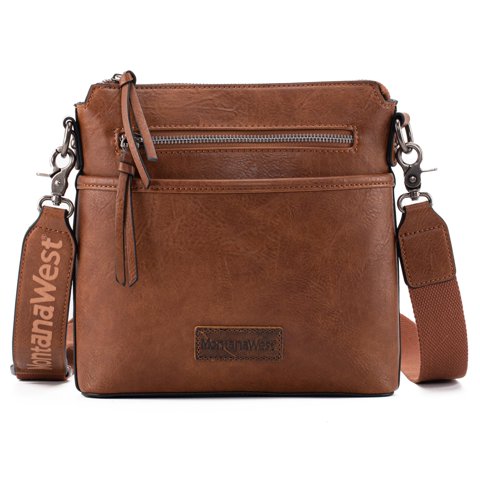 Bandolera Montana West Terciopelo Marrón Para Mujer
