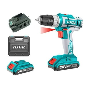 Total Tools - Taladro Atornillador 20V 10Mm 2 Bat+ Carg Total
