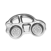 Magideal - Platos Para La Cena Para Secciones Para Niños Plato Reutilizable Platos Para Niños De Acero Inoxidable Bandeja De Platos Divididos Para Acampar Picnic