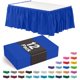 thumbnail image 1 of Falda de mesa Exquisite paquete de 12 unidades 74 cm azul oscuro desechable, 1 of 7