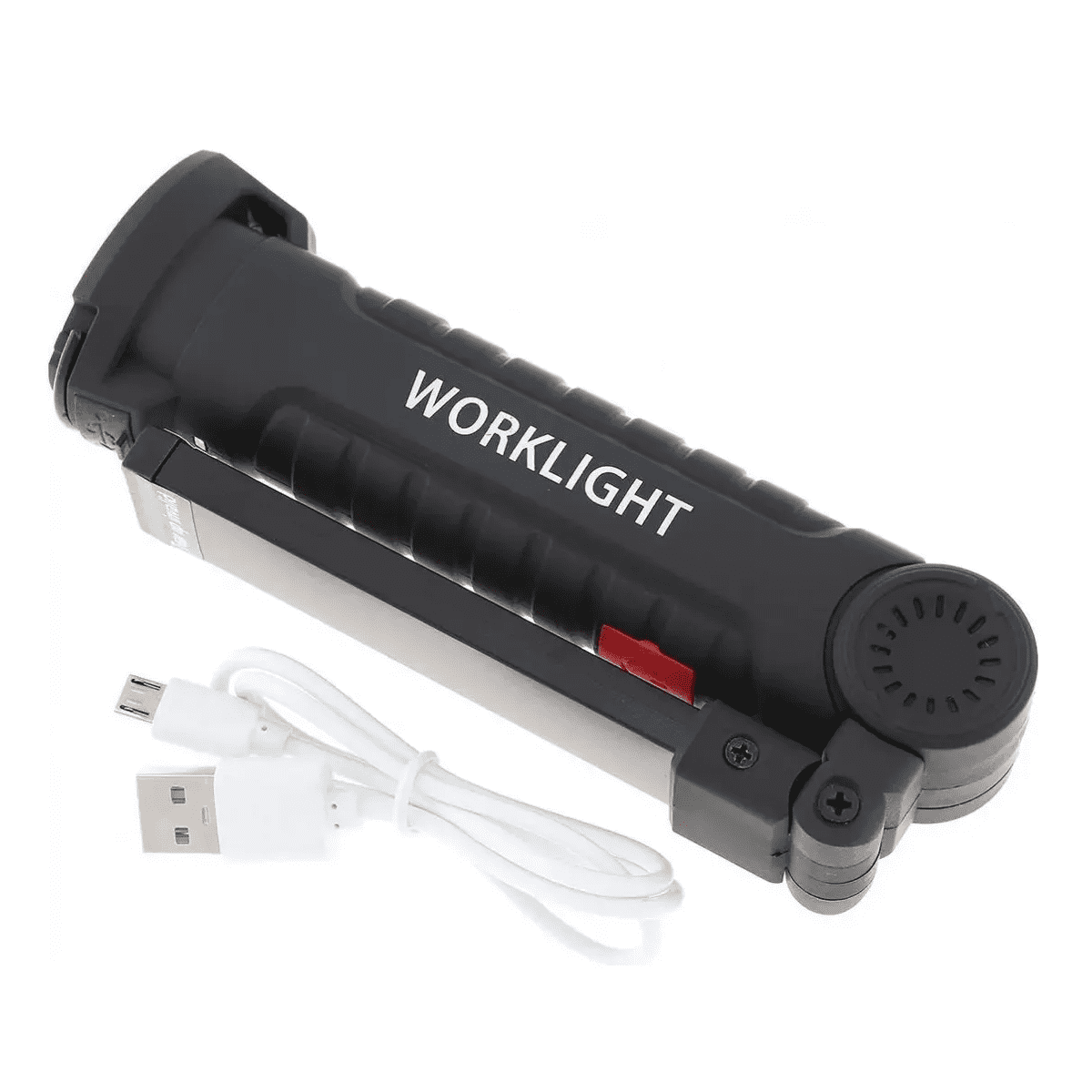 Genérico - Linterna Táctica Led Cob Recargable De Luz Trabajo Colgante Linterna Negro