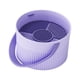 thumbnail image 3 of Cuenco limpiador de brochas de maquillaje, suministro de salón, cesta de secado colgante portátil de secado rápido, caja de limpieza de cepillos Violeta, 3 of 5