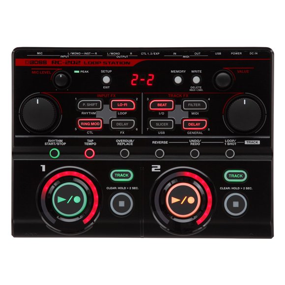 Loop Station BOSS RC-202 Fingertip 2 pistas estéreo USB